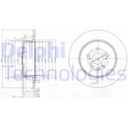 stabdžių diskas (1vnt)
                                DELPHI                                                BG3777, Nenuro