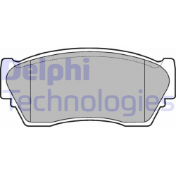 stabdžių trinkelių rinkinys, diskinis stabdys
                                DELPHI                                      