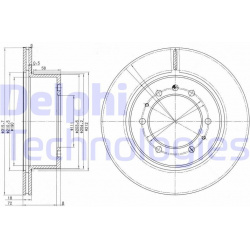 stabdžių diskas (1vnt)
                                DELPHI                                                BG3117, Nenuro