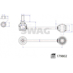 stabilizatoriaus traukė
                                SWAG                                33105246, Nenurodytas gamintojas