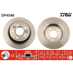 stabdžių diskas (1vnt)
                                TRW                                DF4546, TRW, DF4546, auto detalė