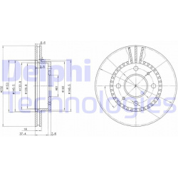 stabdžių diskas (1vnt)
                                DELPHI                                                BG3206, Nenuro