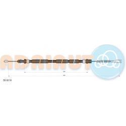 trosas, stovėjimo stabdys
                                ADRIAUTO                                55.0219, ADRIAUTO, 550219,