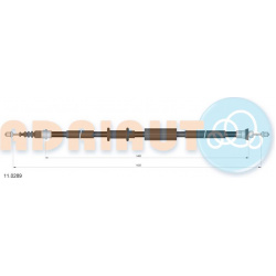 trosas, stovėjimo stabdys
                                ADRIAUTO                                                11.0289, A