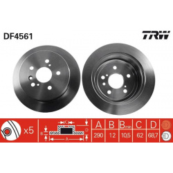 stabdžių diskas (1vnt)
                                TRW                                DF4561, TRW, DF4561, auto detalė