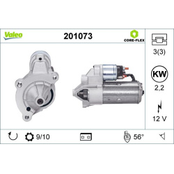 starteris VALEO CORE-FLEX
                                                201073, VALEO, 201073, auto detalė