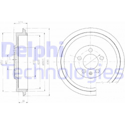 stabdžių būgnas
                                DELPHI                                                BF406, Nenurodytas g