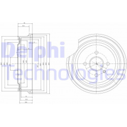 stabdžių būgnas
                                DELPHI                                                BF367, Nenurodytas g