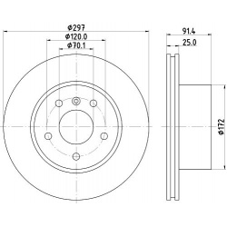 stabdžių diskas (1vnt)
                                MINTEX                                                MDC1445, Nenur