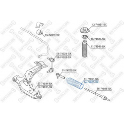 vairo kolonėlės apsauga
                                STELLOX                                14-74025-SX, STELLOX, 14-740