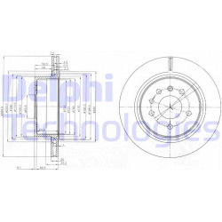 stabdžių diskas (1vnt)
                                DELPHI                                                BG4043, Nenuro