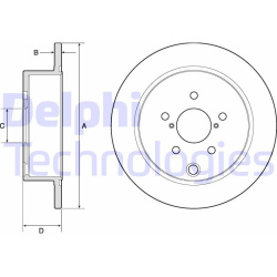 stabdžių diskas (1vnt)
DELPHI BG4776C, Nenur