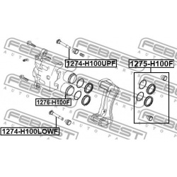 kreipiantysis varžtas, stabdžių apkaba
                                FEBEST                                1274-H100LOWF