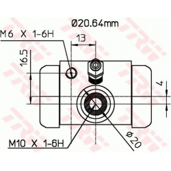 rato stabdžių cilindras
TRW BWF312, TRW, BWF312, auto detal�
