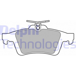 stabdžių trinkelių rinkinys, diskinis stabdys
                                DELPHI                                LP3653