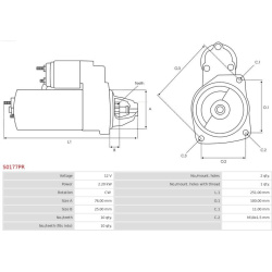 starteris Remanufactured AS-PL
                                S0177PR, AS-PL, S0177PR, auto detalė