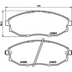 stabdžių trinkelių rinkinys, diskinis stabdys
                                MINTEX                                      