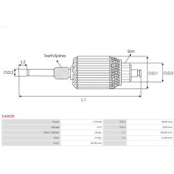 ankeris, starteris Brand new AS-PL
                                SA0039, AS-PL, SA0039, auto detalė