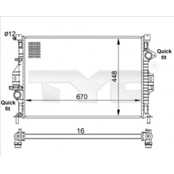 radiatorius, variklio aušinimas
                                TYC                                                710-0057,