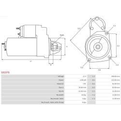 starteris Brand new AS-PL
                                S3157S, AS-PL, S3157S, auto detalė