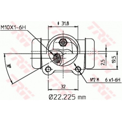 rato stabdžių cilindras
                                TRW                                BWH136, TRW, BWH136, auto detal�