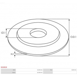 remonto komplektas, starteris Brand new AS-PL
                                SG3019, AS-PL, SG3019, auto detalė
