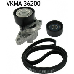 V formos rumbuotas diržas, komplektas
                                SKF                                VKMA 36200, SKF, VK