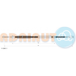 trosas, stovėjimo stabdys
ADRIAUTO 11.0281.1,