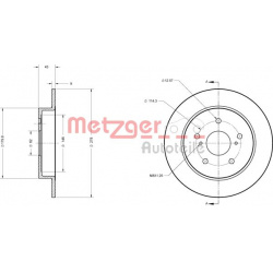 stabdžių diskas (1vnt)
                                METZGER                                                6110330, Nenu