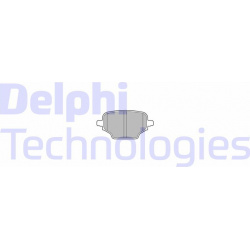 stabdžių trinkelių rinkinys, diskinis stabdys
                                DELPHI                                      