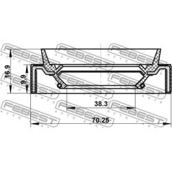 veleno sandariklis, diferencialas
                                FEBEST                                95JAS-40701017L, Nenu
