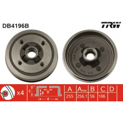 stabdžių būgnas
                                TRW                                DB4196B, TRW, DB4196B, auto detalė