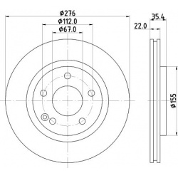 stabdžių diskas (1vnt)
                                MINTEX                                                MDC1421, Nenur