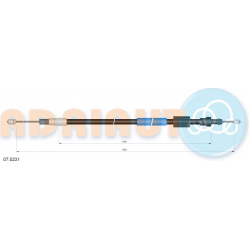 trosas, stovėjimo stabdys
                                ADRIAUTO                                                07.0231, A
