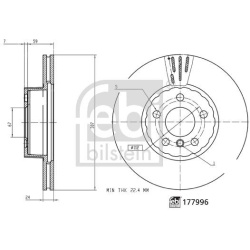 Stabdžių diskas
                                FEBI BILSTEIN                                                177996, FEBI B
