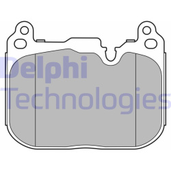 stabdžių trinkelių rinkinys, diskinis stabdys
                                DELPHI                                      