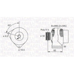 kintamosios srovės generatorius
                                MAGNETI MARELLI                                063731305010,
