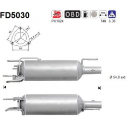 suodžių / kietųjų dalelių filtras, išmetimo sistema
                                FD5030, AS, FD5030, auto detalė