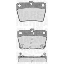 stabdžių trinkelių rinkinys, diskinis stabdys
                                MAGNETI MARELLI                             