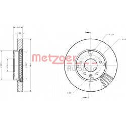 stabdžių diskas (1vnt)
                                METZGER                                                6110256, Nenu