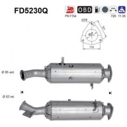 suodžių / kietųjų dalelių filtras, išmetimo sistema
                                                FD5230Q, AS, FD5230