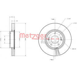 stabdžių diskas (1vnt) GREENPARTS
                                METZGER                                                61