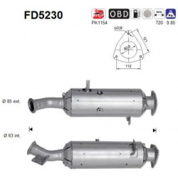 suodžių / kietųjų dalelių filtras, išmetimo sistema
                                                FD5230, AS, FD5230,