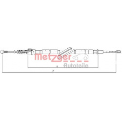 trosas, stovėjimo stabdys
                                METZGER                                                10.7506, Ne