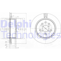 stabdžių diskas (1vnt)
                                DELPHI                                                BG4024, Nenuro