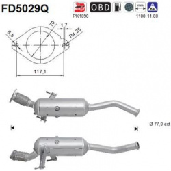 DPF, kietųjų dalelių filtras
                                                FD5029Q, AS, FD5029Q, auto detalė