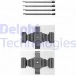 priedų komplektas, diskinių stabdžių trinkelės
                                DELPHI                                   