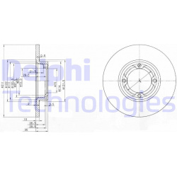 stabdžių diskas (1vnt)
DELPHI BG2533, Nenuro