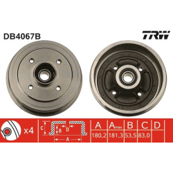 stabdžių būgnas
TRW DB4067B, TRW, DB4067B, auto detalė