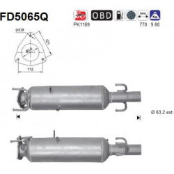 suodžių / kietųjų dalelių filtras, išmetimo sistema
                                FD5065Q, AS, FD5065Q, auto detalė